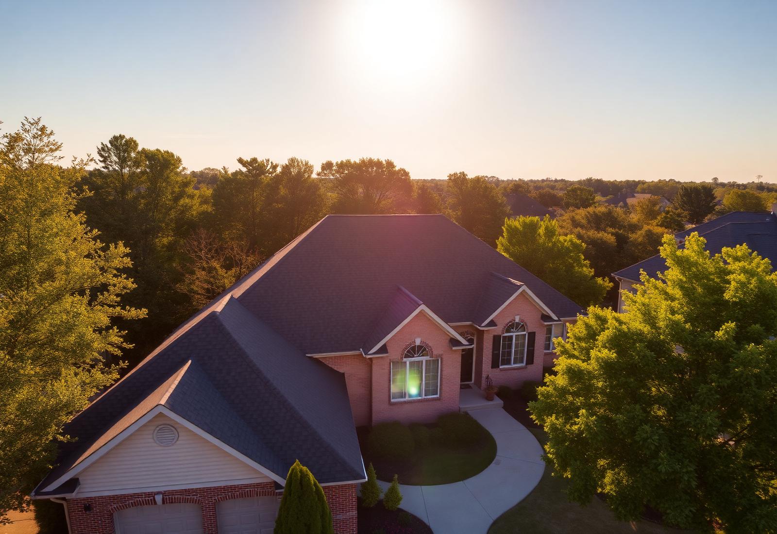 Beautifully installed roof on a Louisville, KY home